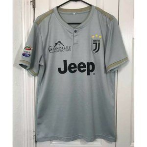 Juventus Serie A  Italian Soccer Jeep Jersey Shirt, Sz Large